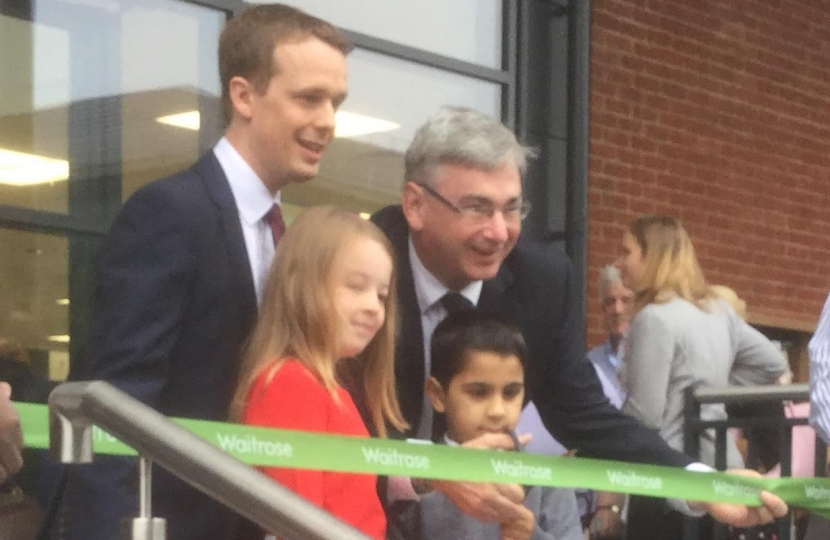 Julian Knight MP opens new Waitrose.