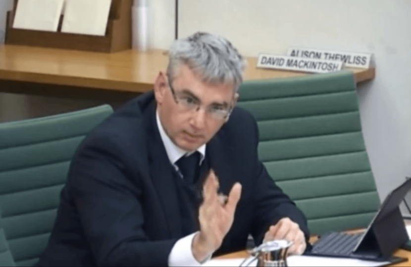 Julian Knight at the select committee.