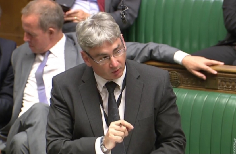 Julian Knight MP in Parliament.