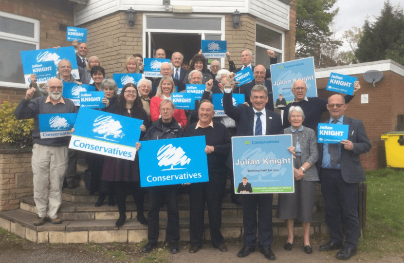 Julian Knight MP with activists.