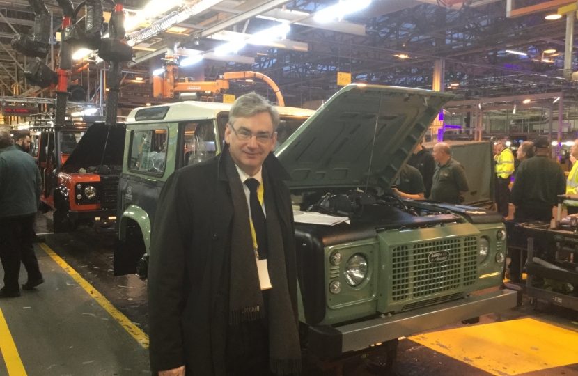 Julian Knight MP at Jaguar Land Rover.