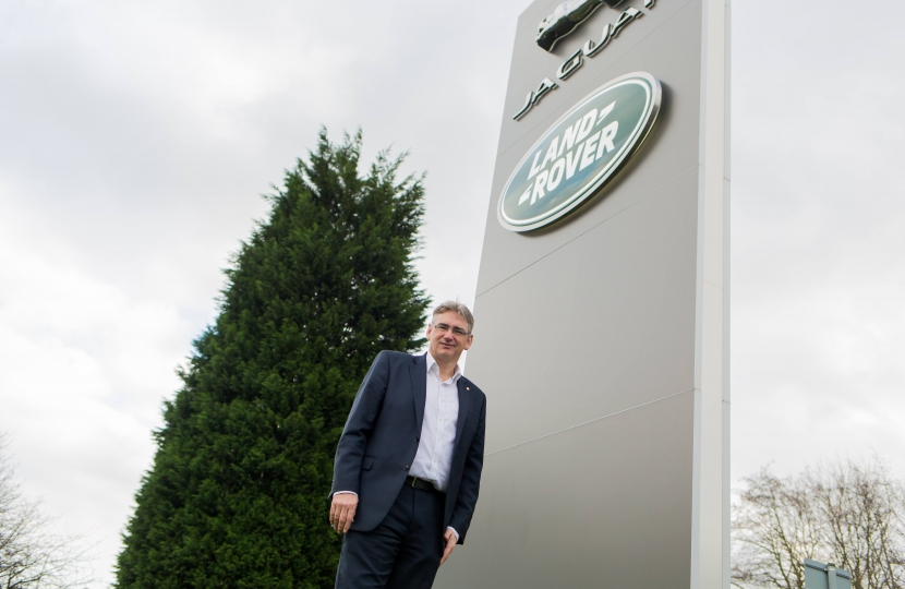 Julian Knight MP at Jaguar Land Rover.