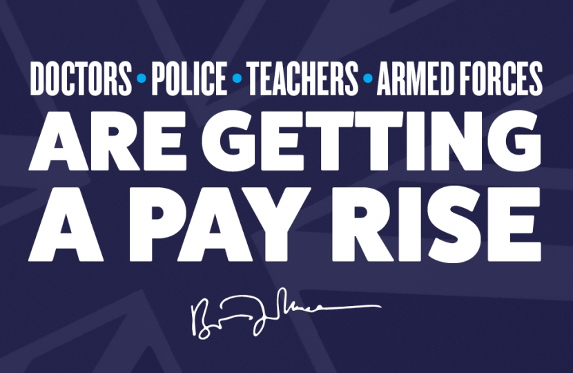Pay rise.