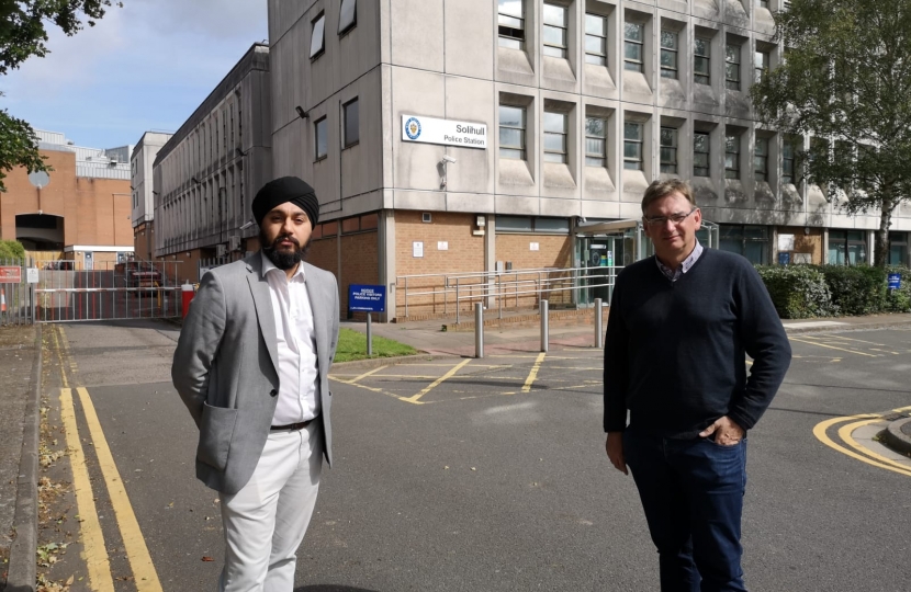 Jay and Julian at Solihull Police Station