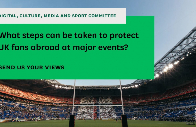 Julian Knight MP launched call for evidence on safety at major sporting events