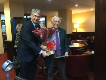 Julian Knight MP with Roy Middleton