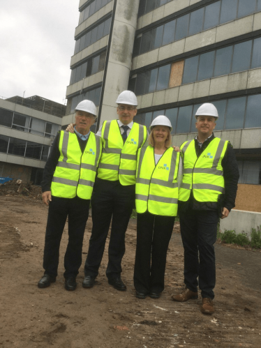 Julian Knight and councillors at PowerGen.