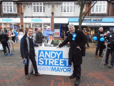 Julian Knight MP with Andy Street.