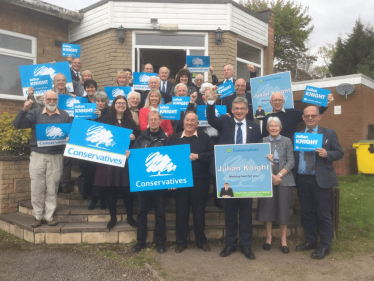 Julian Knight MP with activists.