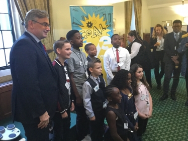 Julian Knight MP with the winners.