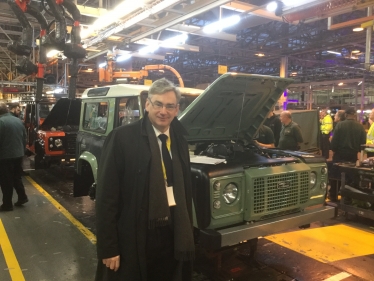 Julian Knight MP at Jaguar Land Rover.