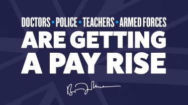 Pay rise.