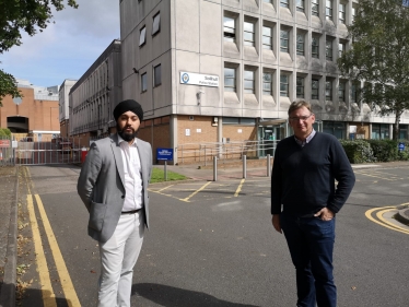 Jay and Julian at Solihull Police Station